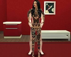 Tattooed Spanish Pornstar Teases Young Stud's Hard Thrusts