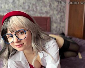 what if this naughty college nerd in nylons secretly craves foot fetish play