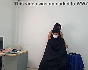 hey that shy young guy gets seduced by horny stylist but dodges sex cuz first time 😏