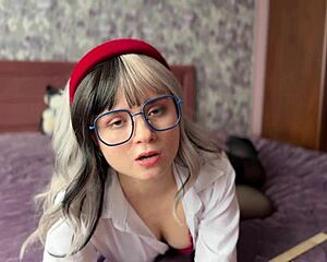 what if this naughty college nerd in nylons secretly craves foot fetish play