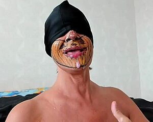 gilf gulps down massive cumshot straight into her mouth