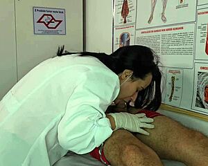 Nurse, your patient's huge erection got you so wet already??