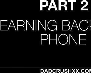 sky pierce's tight blonde ass punished deep with daddy's hot cum load