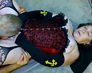 omg granny nun mary carmen gets her pussy licked in sacrilegious cougar roleplay 😈👅