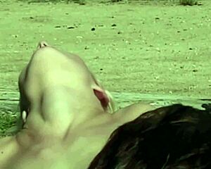 a skinny blonde tattoo bitch in heels takes outdoor doggy cumshot from her man