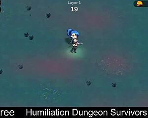 humiliation dungeon survivors demo has me stroking monster femdom