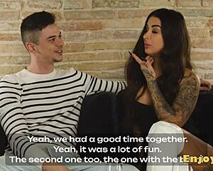 heart pounds for ally's black-haired big tits kinky oral