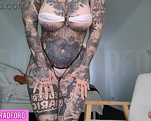 Hey check out this curvy milf trying on micro bikinis with a vibrating anal buttplug inside!