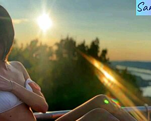 damn those hungarian nipples teasing outdoors paradise