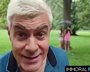 Porno Dan's Big Tits Brunette Group Cowgirl Cum Swallow Orgy