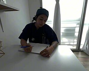 horny doctor checks out tommy miller's cock during hospital exam