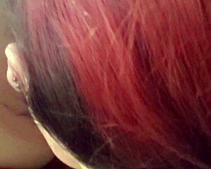 Asian Redhead Shemale Deepthroats Rides Wolfdaddy For Anal Creampie!