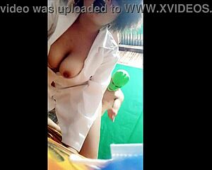 Old Woman Gripped by Legs Takes Brutal Deep Vaginal Thrusts