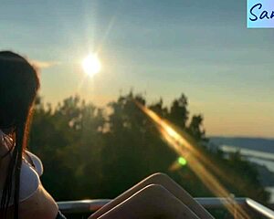 damn those hungarian nipples teasing outdoors paradise