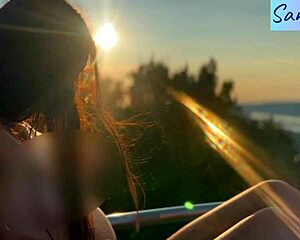 damn those hungarian nipples teasing outdoors paradise