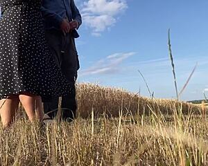 Mature Mother-in-Law Dresses Sexy Bent Over Blowjob Cum for Son-in-Law