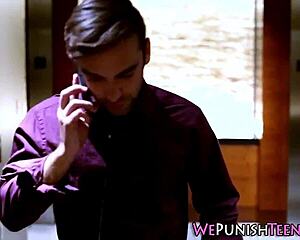 oh man petite teen gets roughed up with hardcore facial cumshot