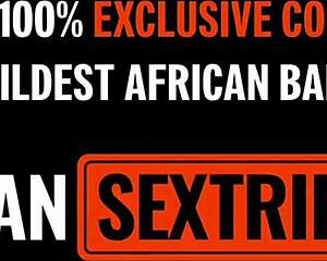 Hairy Ebony Teen Rides White Cock Raw Interracial