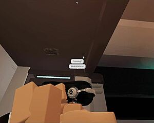 Futanari pounds slut pussy hard in wild roblox condo fuck fest