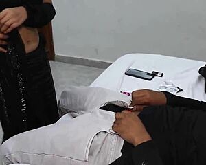 stepsister bends over for stepbro's cock in her ass empty house creampie