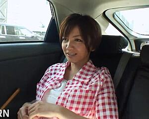 real tokyo japanese teen fucked raw first time in car cowgirl creampie