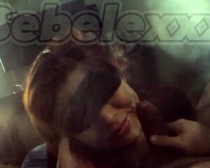 blindfold me and lick those balls before deepthroating my cum