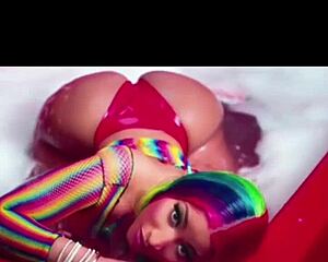 check out nicki minaj's epic close-up titty compilation