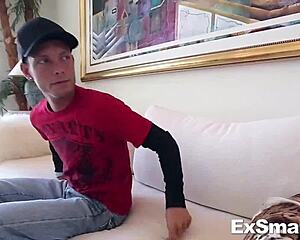 Little Petite Brunette Skye Deepthroats Monster Cock Then Rides It Hard