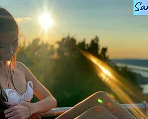 damn those hungarian nipples teasing outdoors paradise