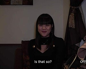 naughty japanese student bent over doggystyle for big black cock blowjob creampie interracial uncensored