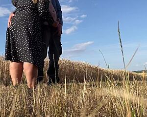 Mature Mother-in-Law Dresses Sexy Bent Over Blowjob Cum for Son-in-Law