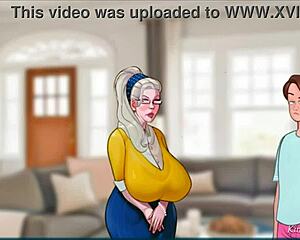 Granny widow sneaks fat young cock down her throat at the church wedding game, cheating on her late husband