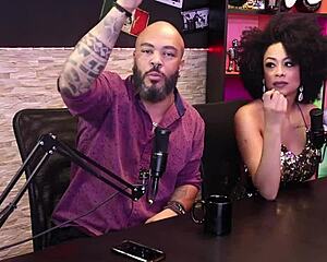 lady snow's sensual cast highlights with lord kenobi & top negro on sheer red pt1