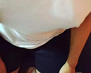 Indonesian babe's big natural boobs bounce as huge cock fills her tight hairy pussy!