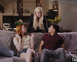 STEPMOM STOPS SIBLINGS' FIGHT BUT ENDS UP IN TABOO SEX INSTEAD!