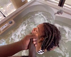 atl anal queen horny in tub takes roommate str8rich bbc deep in ass