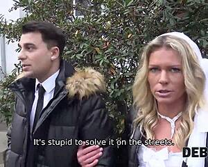 Loan Manager Fucks Desperate Bride for Debt Relief!