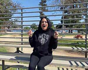 Yolanda Yamz Curvy Brunette Milf Deepthroats Rides Big Black Cock Outdoors Facial Creampie by Rome Major