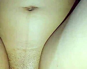 Indonesian babe's big natural boobs bounce as huge cock fills her tight hairy pussy!