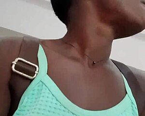 That Nigerian Bitch Masturbates In Mall Bathroom