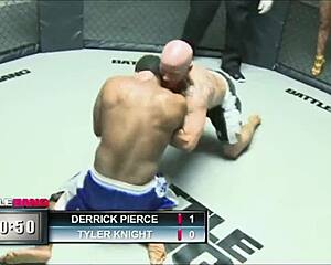 Jessica Moore rides monster cock hard in the ring with her big tits bouncing