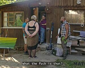 Kinky Giantess Diana Dominates Two Strangers in Wild Outdoor Fuck