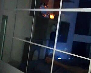 Arab beurette Neyla Kimy dances her huge tits for pounding.