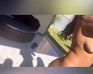 whoa check out these amateur latin babes all nude assfucking outdoors in the mansion 😍🍑🔥