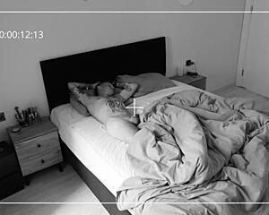 Step mom sneaks in for quick pussy ride while wife showers nearby