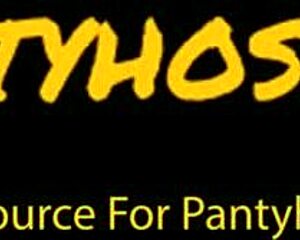 i pull down her yoga pants and fuck her tight pantyhose pussy hard