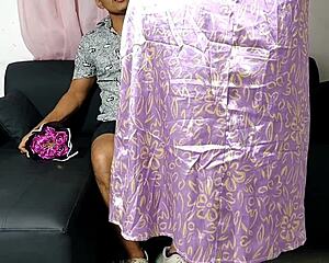 mature milf suegra strips sexy lingerie showing off big ass to her horny yerno