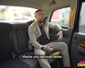 hey this sexy redhead in taxi uniform bends over. she blows and rides athletic big cock pov