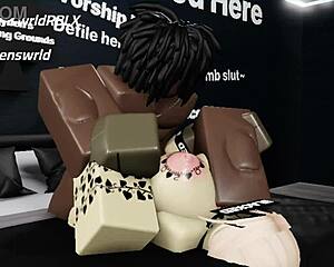 he bends over his obsessed blonde fangirl with big tits in the condo for rough roblox sex