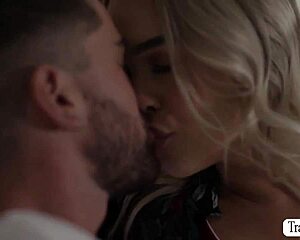 Sweet Shemale Slut Begs Stepsis' BF for Bareback Ass Pounding